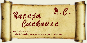 Mateja Čučković vizit kartica